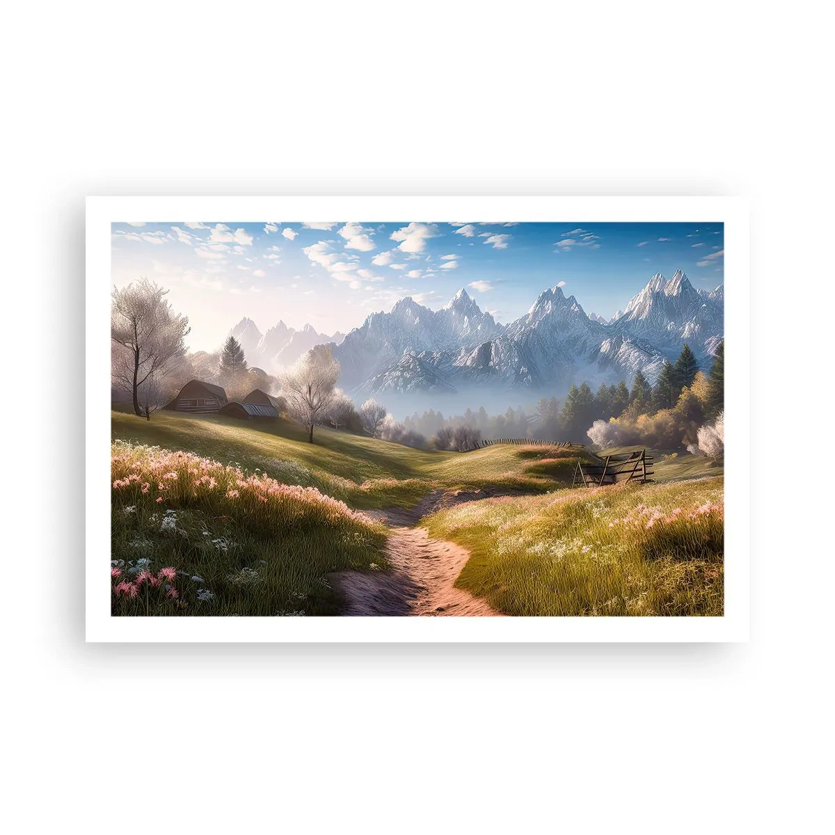 Affiche - Poster - Vallée idyllique - 91x61 cm