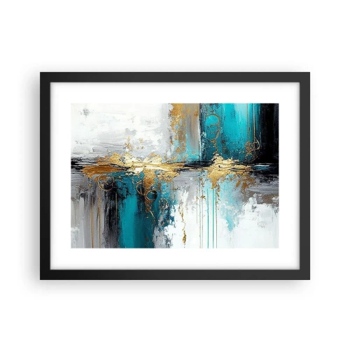Affiche dans un cadre noir - Poster - Tout coule - 40x30 cm
