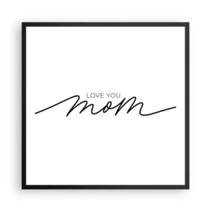 Affiche dans un cadre noir - Poster - Grand chamboulement - 60x60 cm