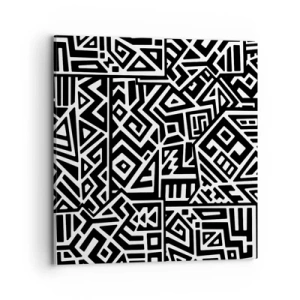 Impression sur toile - Image sur toile - Composition précolombienne - 70x70 cm