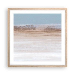 Affiche dans un chêne clair - Poster - Paysage ambigu - 50x50 cm