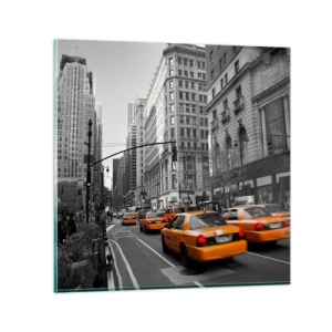 Impression sur verre - Image sur verre - Soleil des grandes villes - 50x50 cm