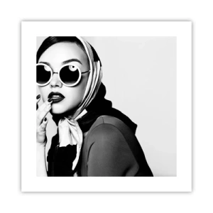 Affiche - Poster - Salutations des années 60 - 40x40 cm