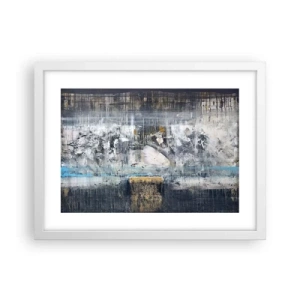 Affiche dans un cadre blanc - Poster - Comme sur la glace, comme après décembre - 40x30 cm