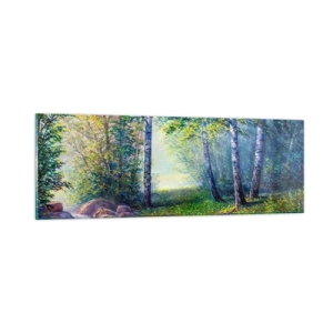 Impression sur verre - Image sur verre - Paysage idyllique - 90x30 cm