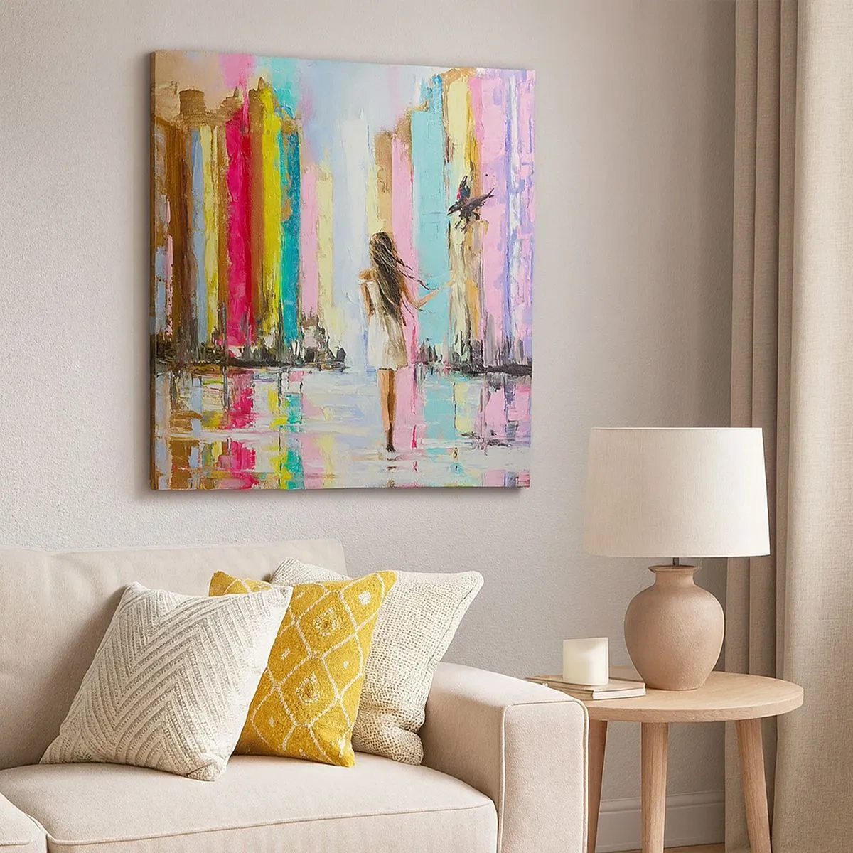 Impression sur toile - Image sur toile - Viens avec moi - 30x30 cm