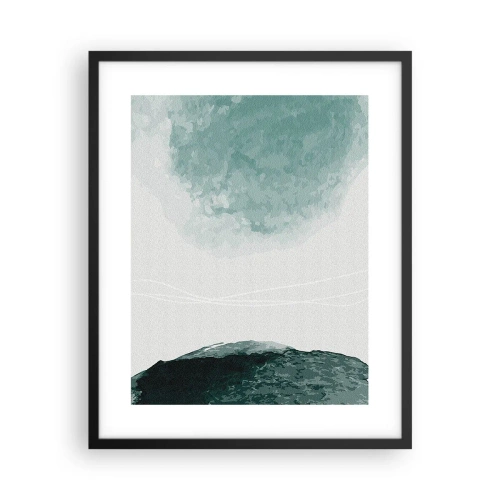 Affiche dans un cadre noir - Poster - Rencontre avec le brouillard - 40x50 cm