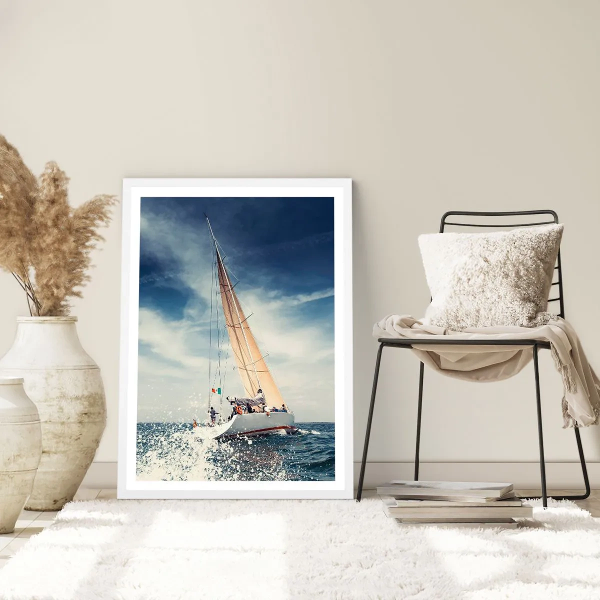 Affiche dans un cadre blanc - Poster - Ils ne nous rattraperont pas ! - 40x50 cm