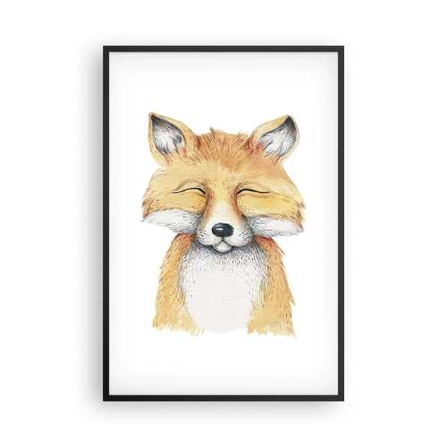 Affiche dans un cadre noir - Poster - Humeurs de renard - 61x91 cm
