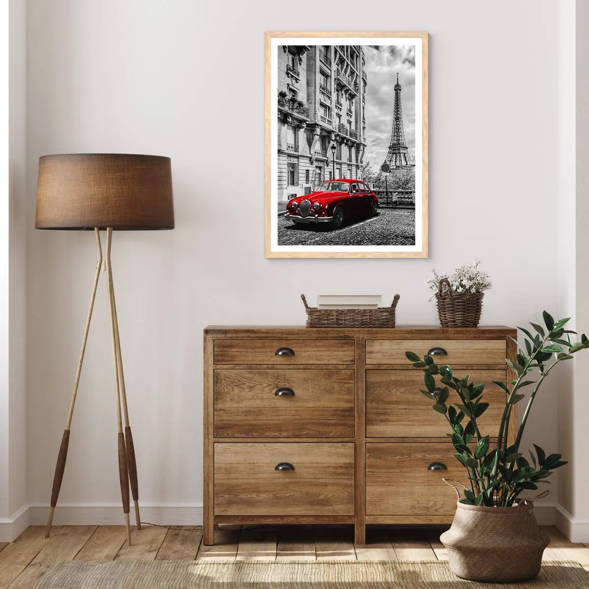 Affiche dans un chêne clair - Poster - Prédateur dans la ville - 50x70 cm