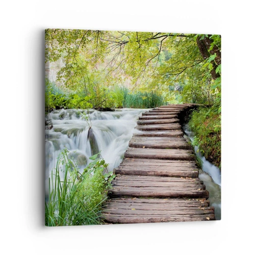 Impression sur toile - Image sur toile - L'eau n'est pas si calme - 30x30 cm