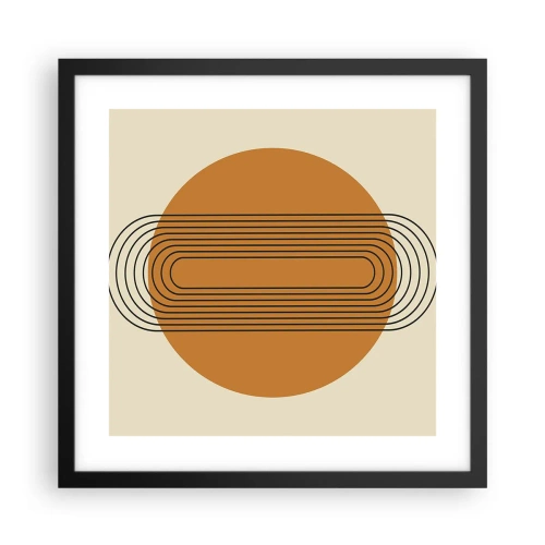 Affiche dans un cadre noir - Poster - Plan idéal - 40x40 cm