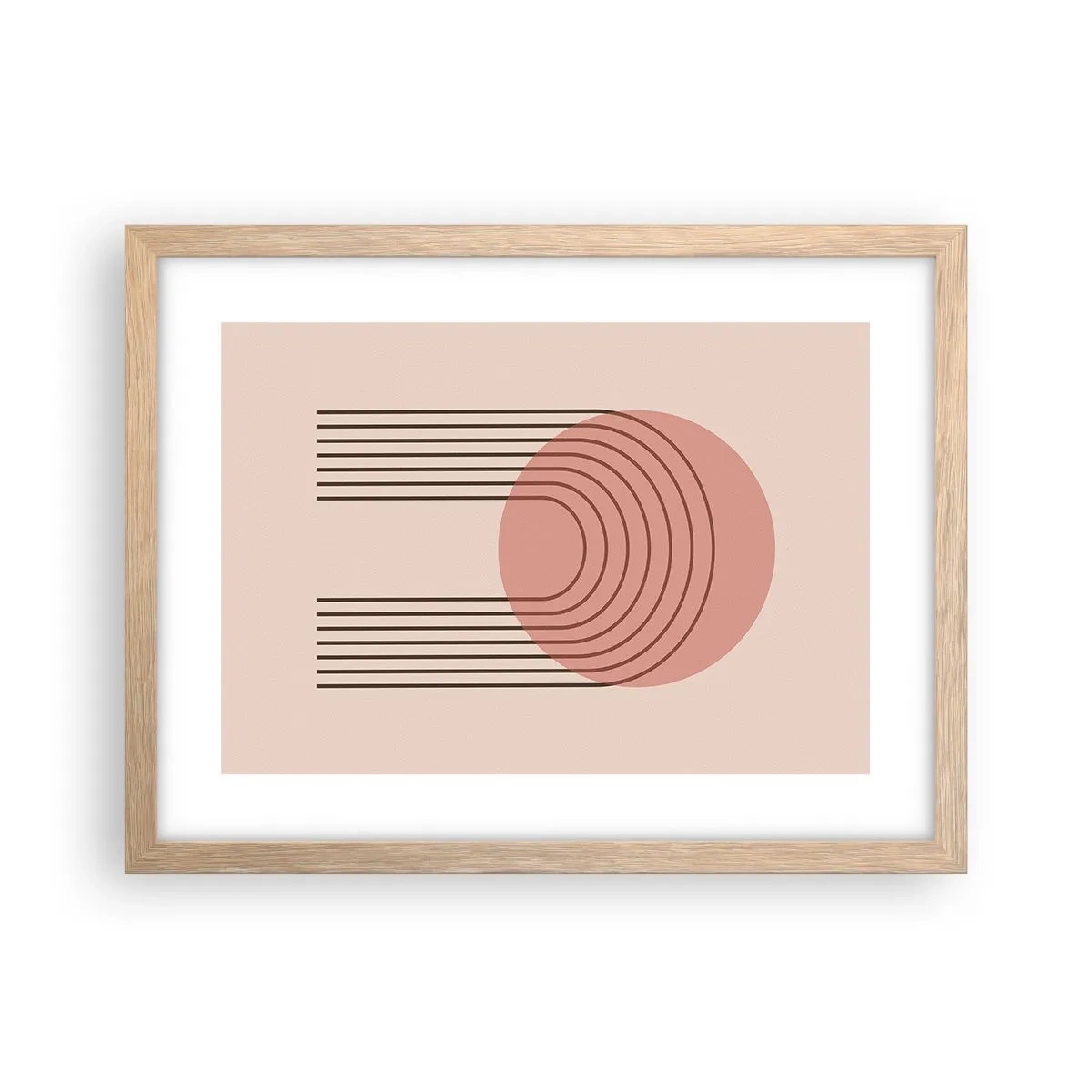 Affiche dans un chêne clair - Poster - Attraction irrésistible - 40x30 cm