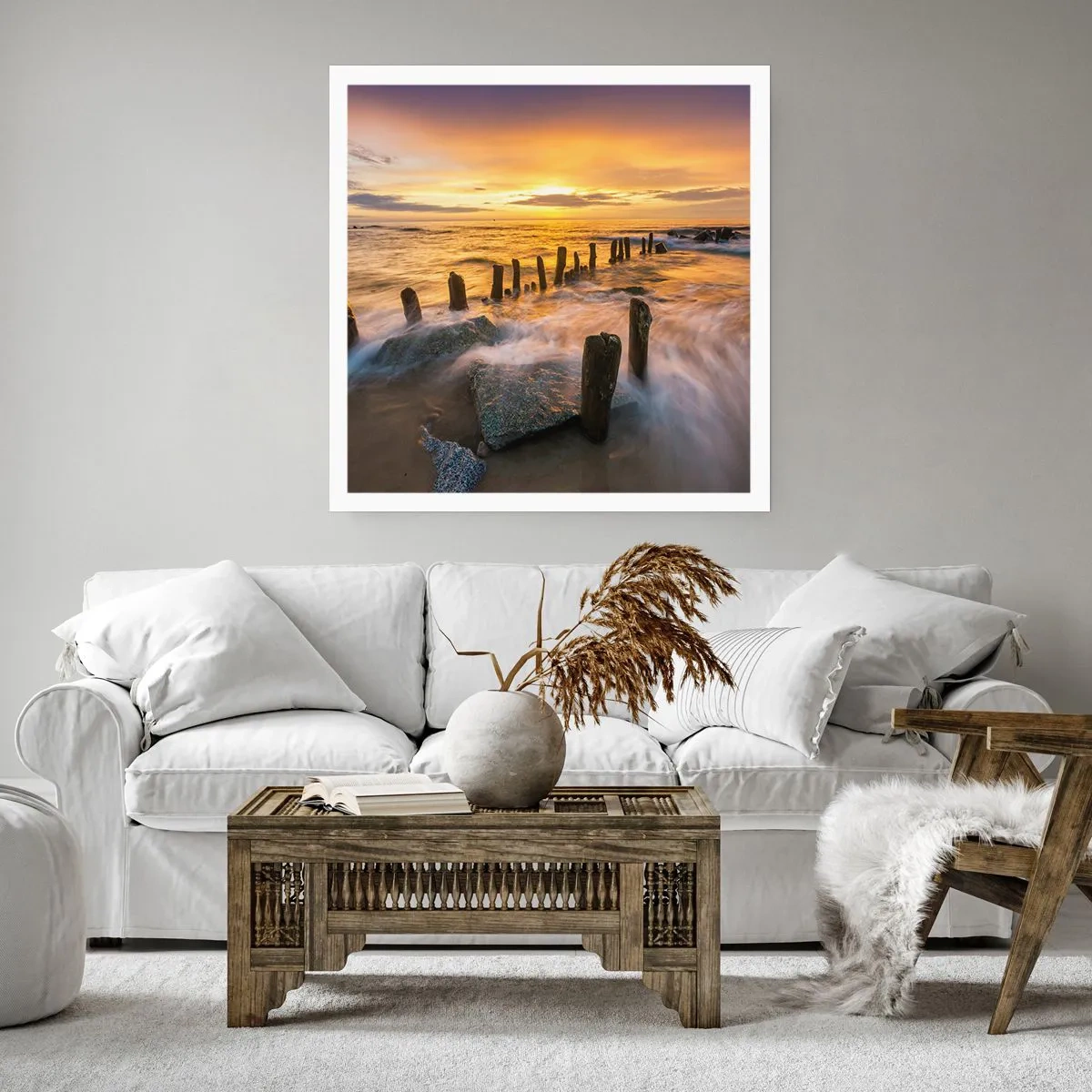 Affiche - Poster - La beauté brute de la mer Baltique - 30x30 cm