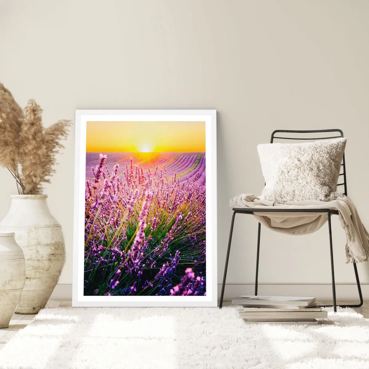 Affiche dans un cadre blanc - Poster - Tige parfumée - 50x70 cm