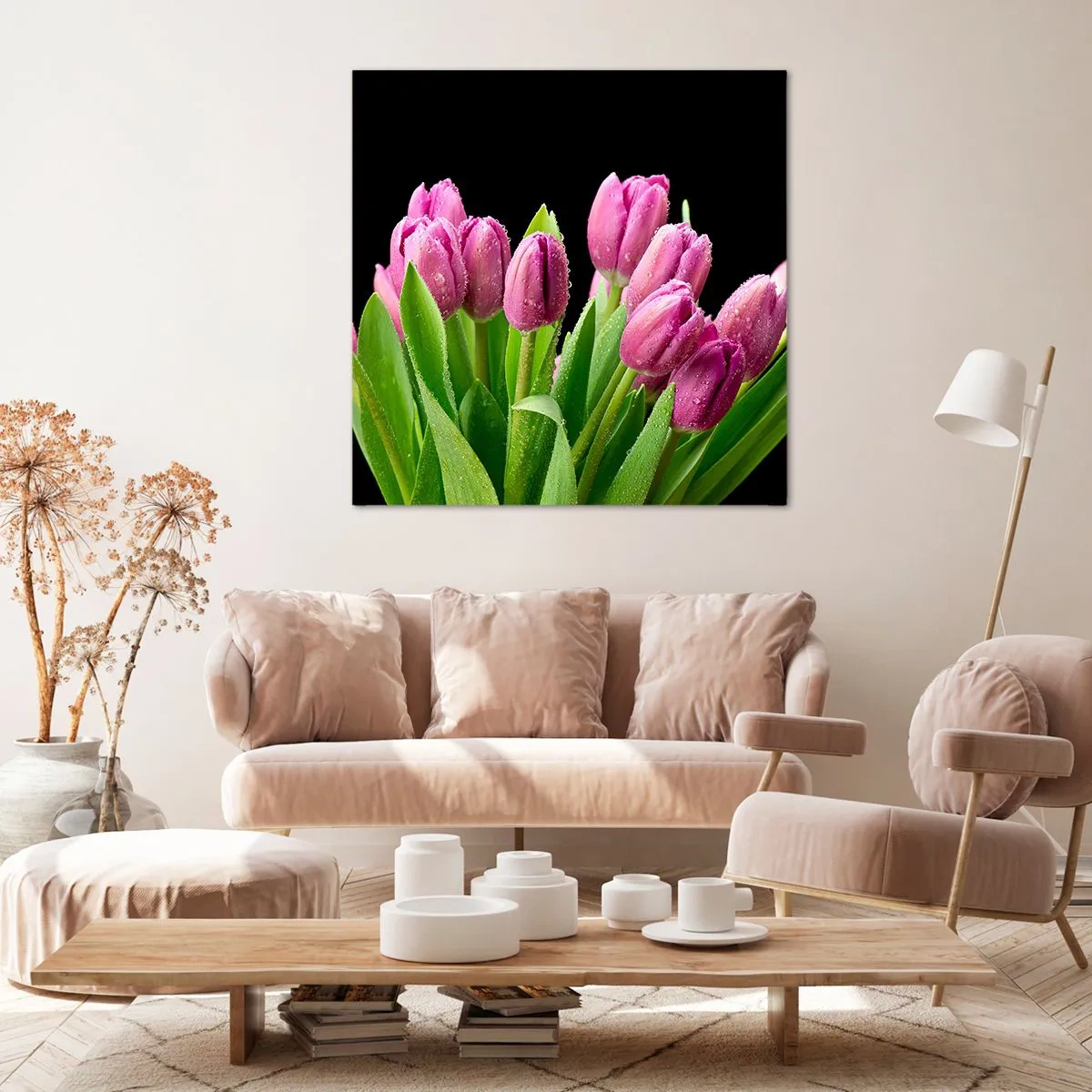 Impression sur toile - Image sur toile - Joie printanière des lilas - 40x40 cm