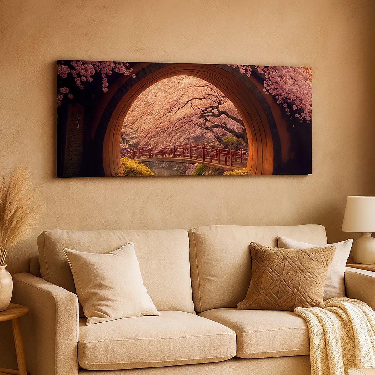 Impression sur toile - Image sur toile - Printemps japonais - 30x30 cm