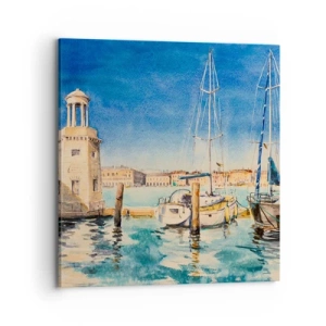 Impression sur toile - Image sur toile - Lagune ensoleillée - 70x70 cm