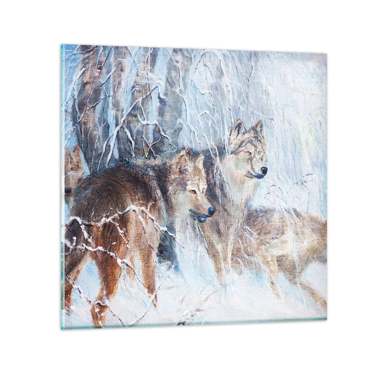 Impression sur verre - Image sur verre - Attention! Ca arrive ... - 60x60 cm