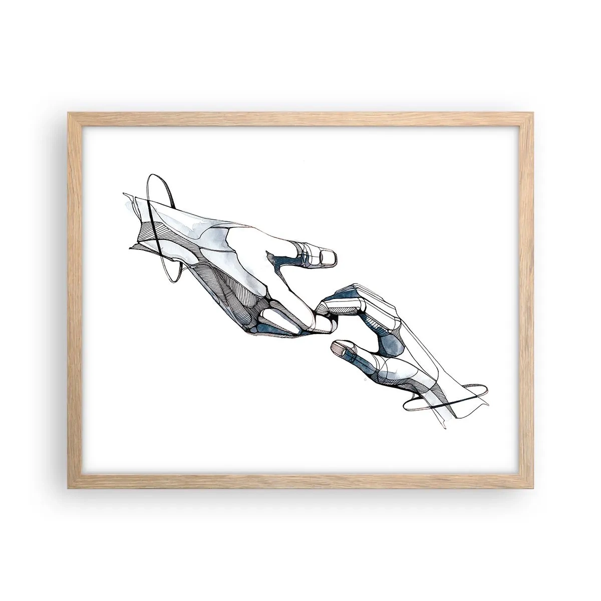 Affiche dans un chêne clair - Poster - Un bon geste - 50x40 cm