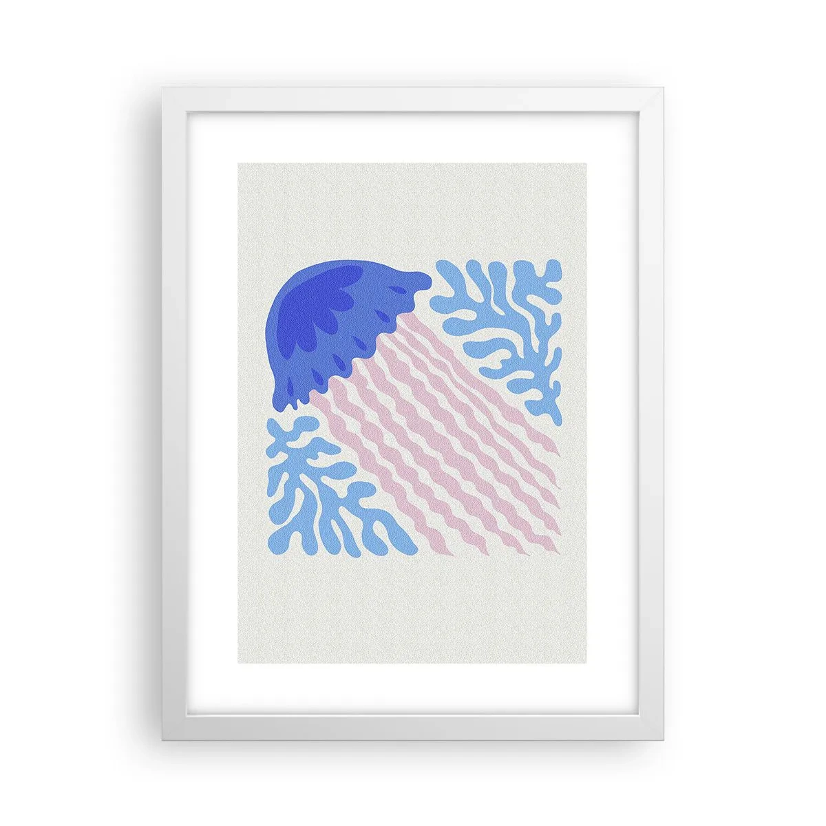 Affiche dans un cadre blanc - Poster - Comme d'un autre monde - 30x40 cm