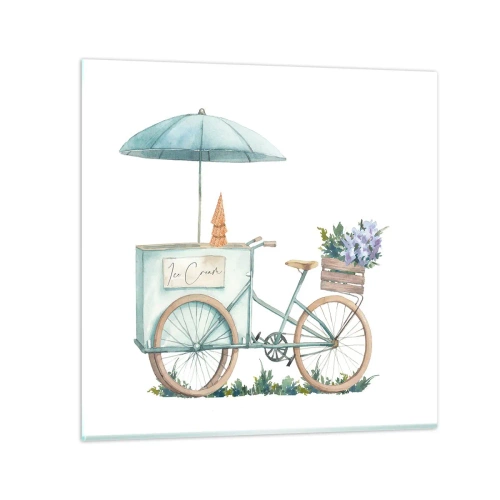 Impression sur verre - Image sur verre - Doux souvenir d'été - 70x70 cm