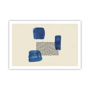 Affiche - Poster - Quatuor abstrait - 91x61 cm