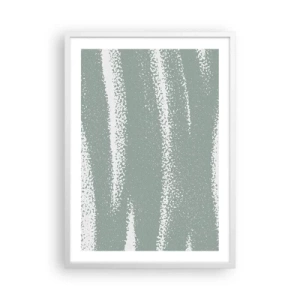 Affiche dans un cadre blanc - Poster - Abstraction dans un climat hivernal - 50x70 cm