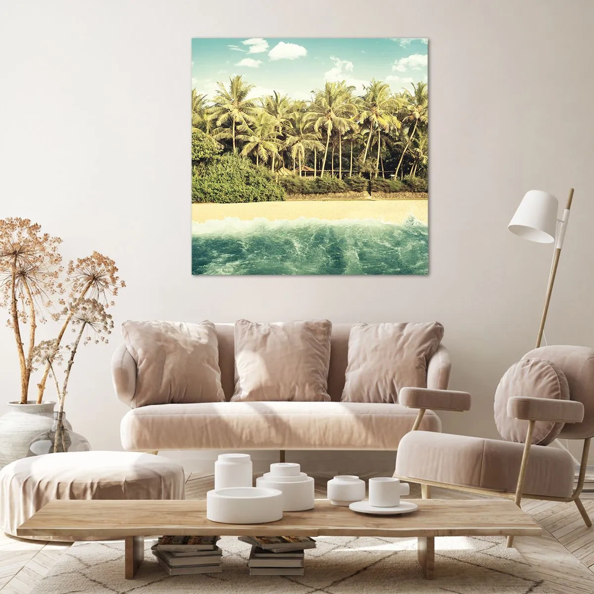 Impression sur toile - Image sur toile - Peut-être ici? - 30x30 cm