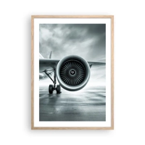 Affiche dans un chêne clair - Poster - Sent la force! - 50x70 cm