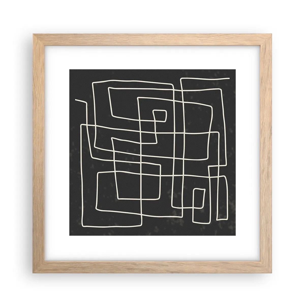 Affiche dans un chêne clair - Poster - Pas aussi simple - 30x30 cm