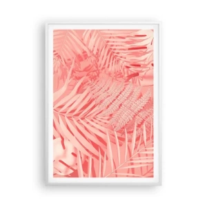 Affiche dans un cadre blanc - Poster - Concept de rose - 70x100 cm