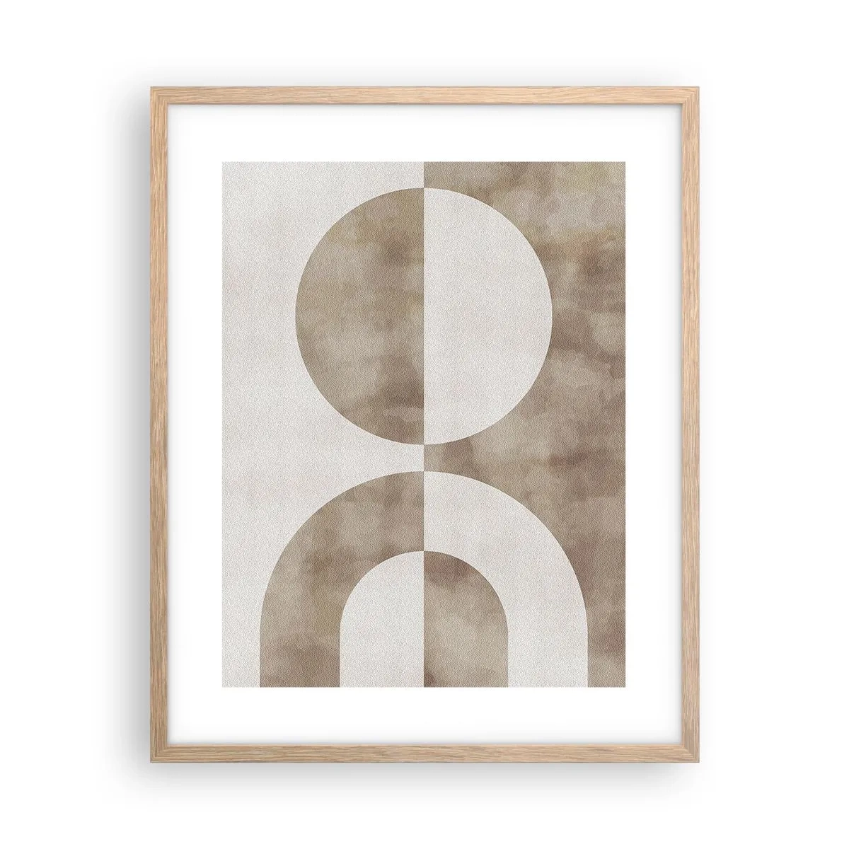 Affiche dans un chêne clair - Poster - Similitudes et différences - 40x50 cm