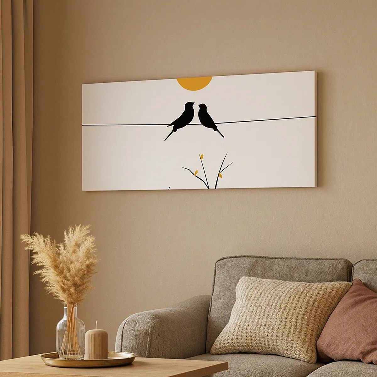 Impression sur toile - Image sur toile - Soirée pour rossignols - 30x30 cm