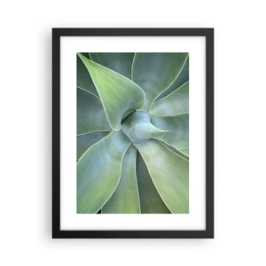 Affiche dans un cadre noir - Poster - La naissance de la verdure - 30x40 cm