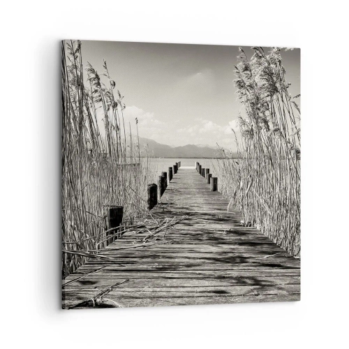 Impression sur toile - Image sur toile - Dans le calme de l'herbe - 60x60 cm