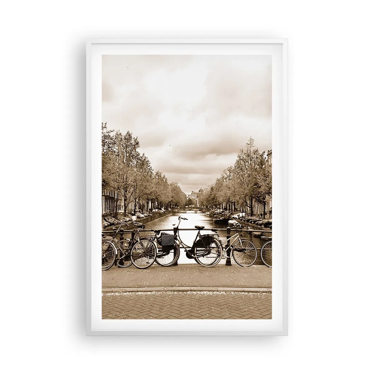 Affiche dans un cadre blanc - Poster - Ambiance hollandaise - 61x91 cm