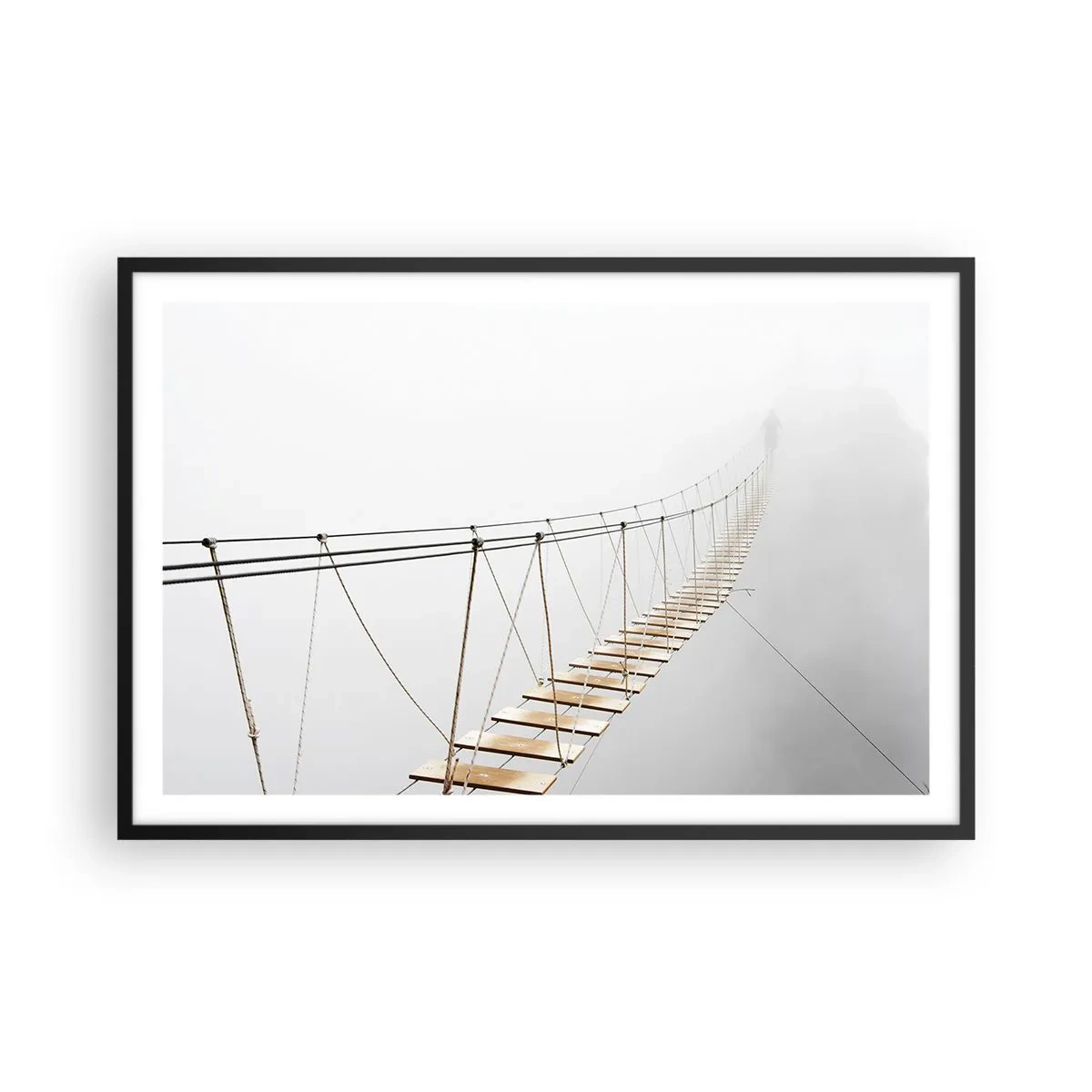 Affiche dans un cadre noir - Poster - Où cela va-t-il te mener? - 91x61 cm