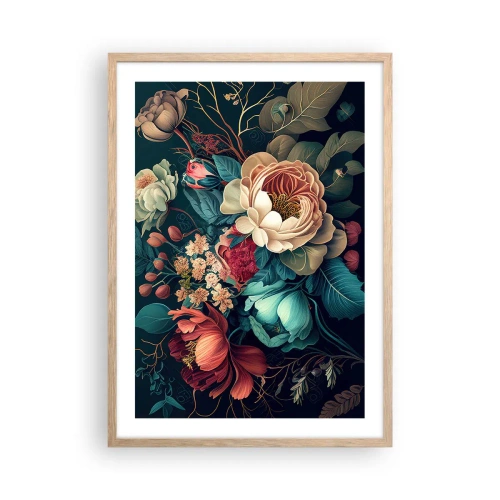 Affiche dans un chêne clair - Poster - le charme du 19ème siècle - 50x70 cm