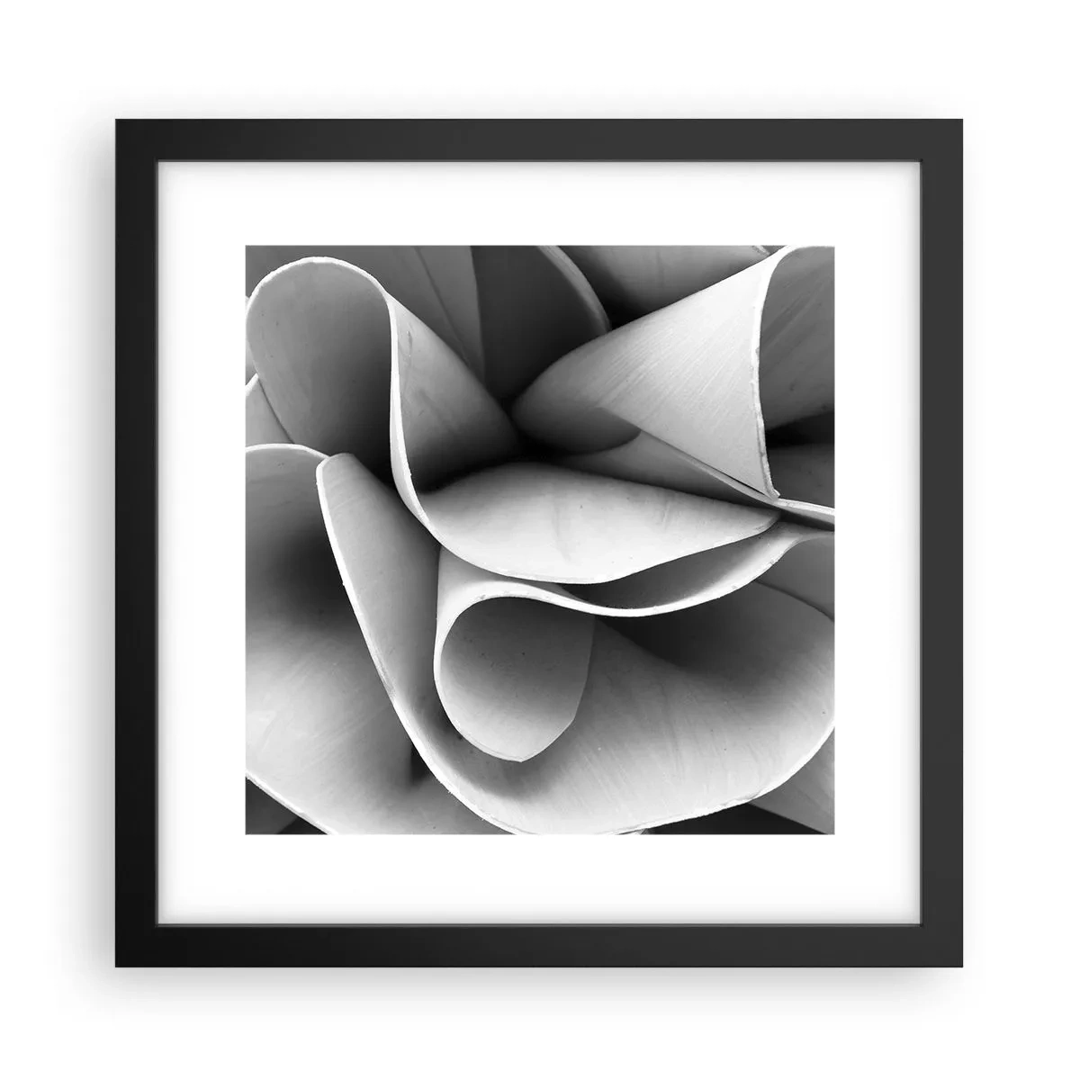 Affiche dans un cadre noir - Poster - Il s'en passe dans l'espace - 30x30 cm