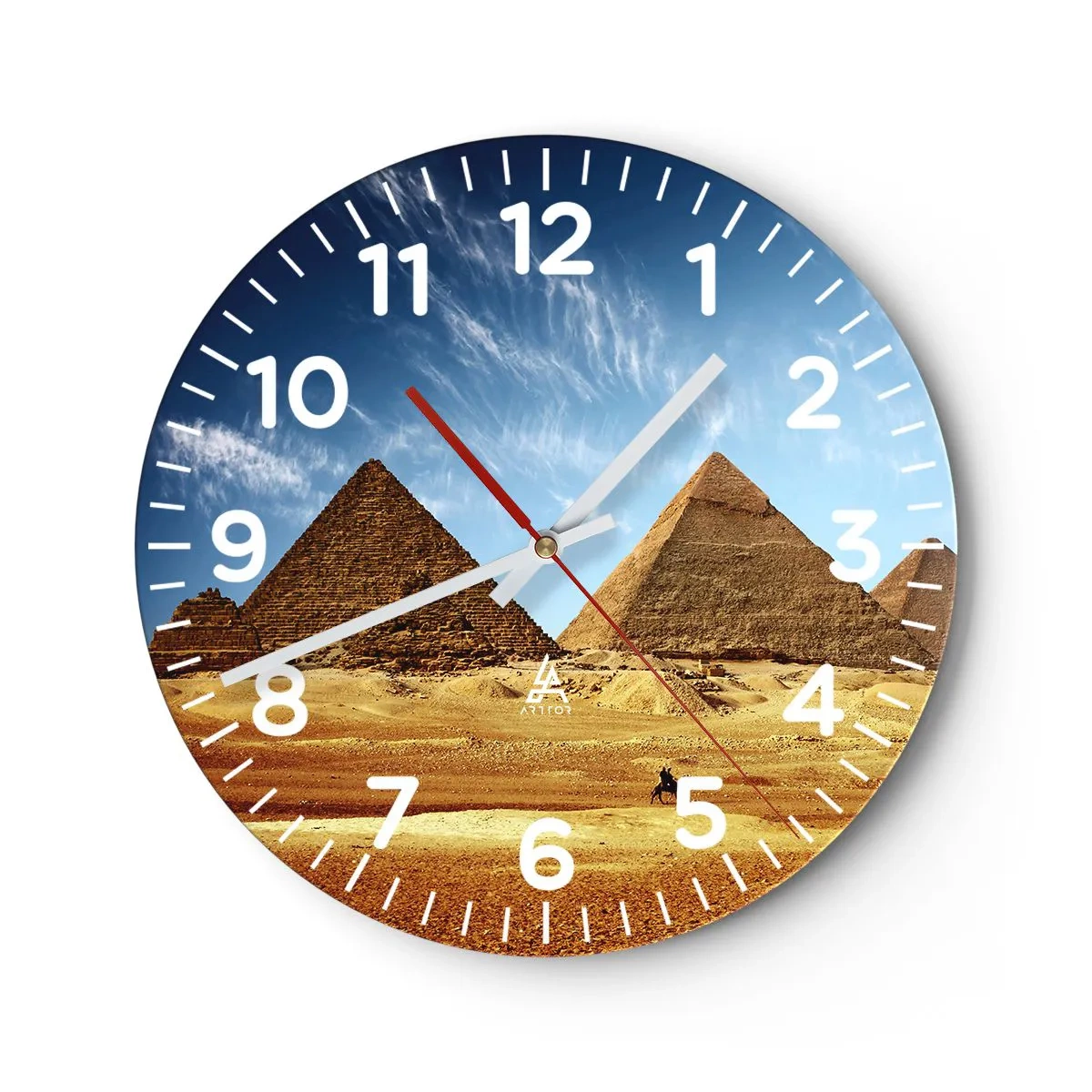 Horloge murale - Pendule murale - 40 siècles vous regardent - 40x40 cm