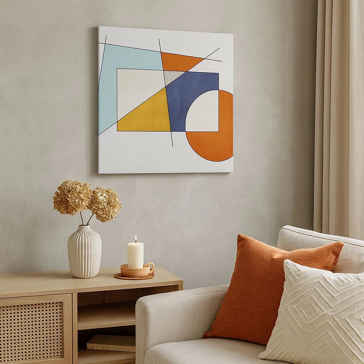 Impression sur toile - Image sur toile - Abstraction : plaisir moderniste - 30x30 cm