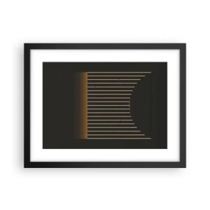 Affiche dans un cadre noir - Poster - Explorez les ténèbres - 40x30 cm