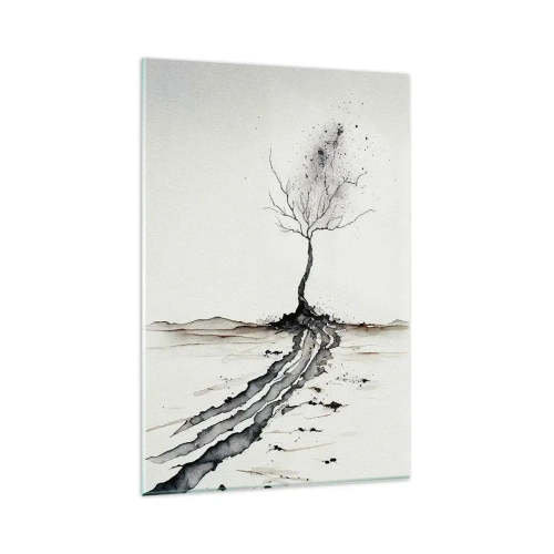 Impression sur verre - Image sur verre - Mélancolie hivernale - 80x120 cm