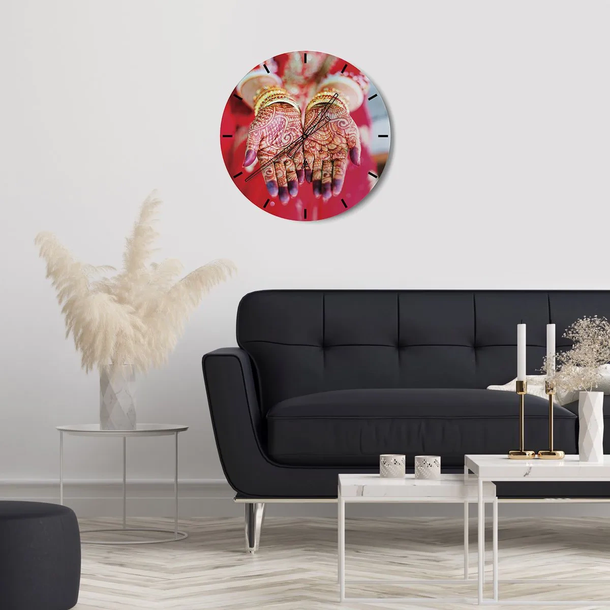Horloge murale - Pendule murale - Prêt à saisir votre chance - 30x30 cm