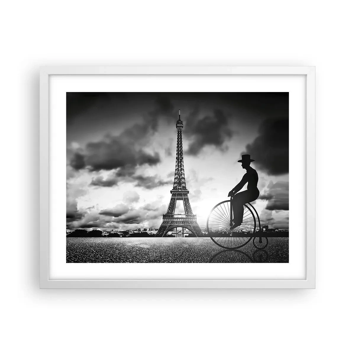Affiche dans un cadre blanc - Poster - Nostalgie de la Belle Epoque - 50x40 cm
