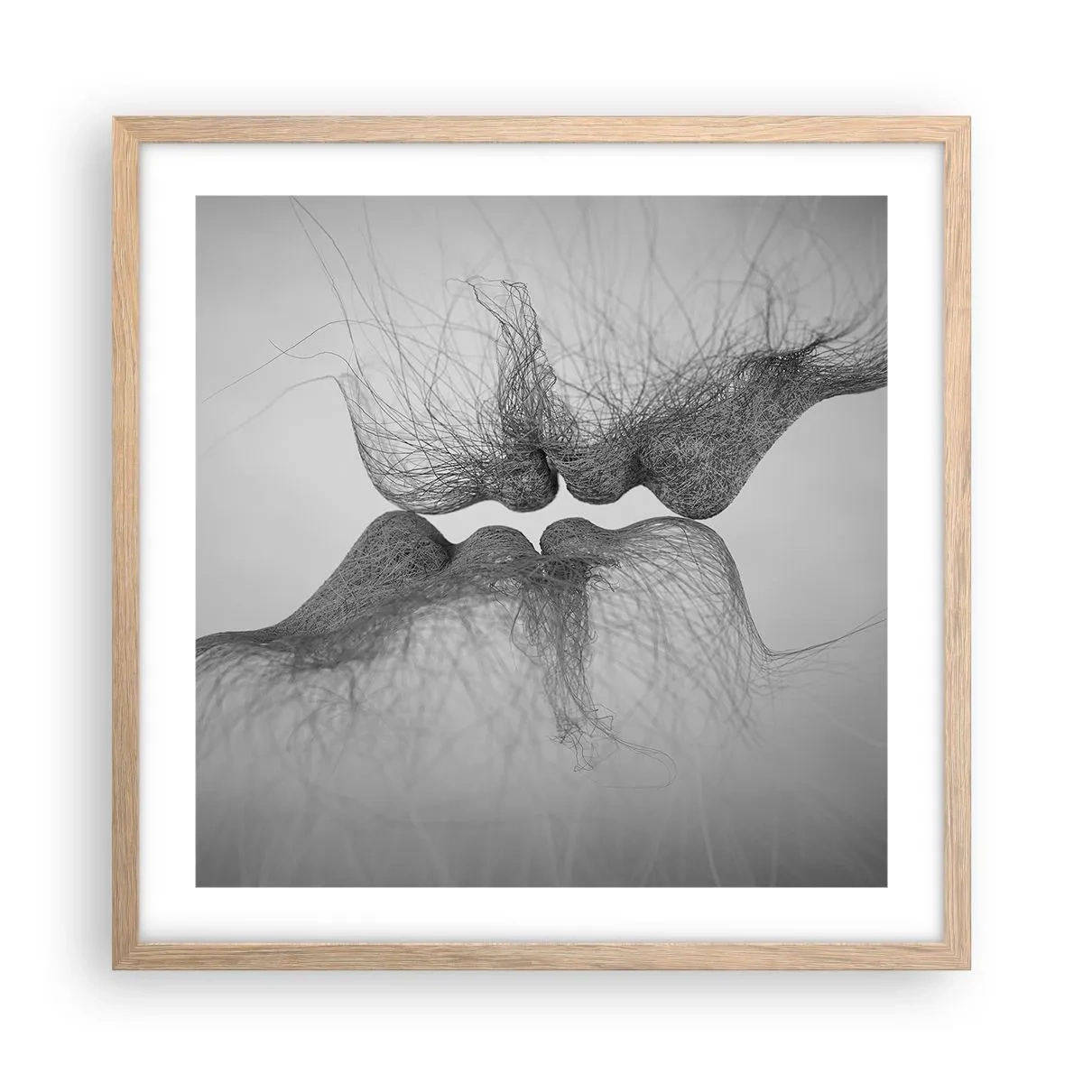 Affiche dans un chêne clair - Poster - La bise du vent - 50x50 cm