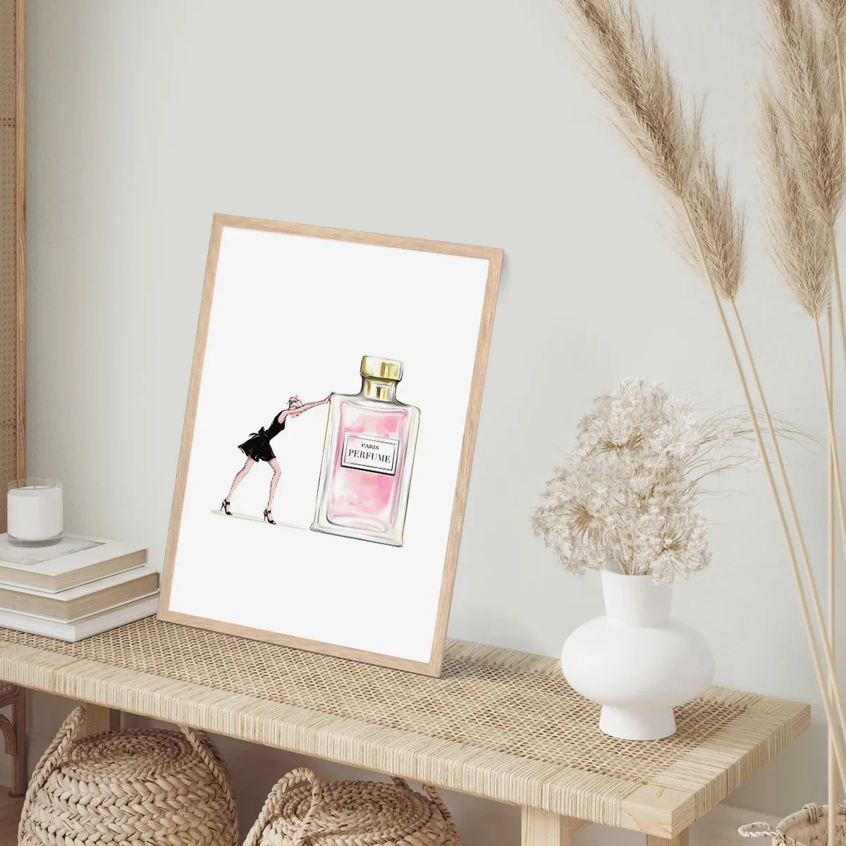 Affiche dans un chêne clair - Poster - L'essence des femmes - 30x40 cm