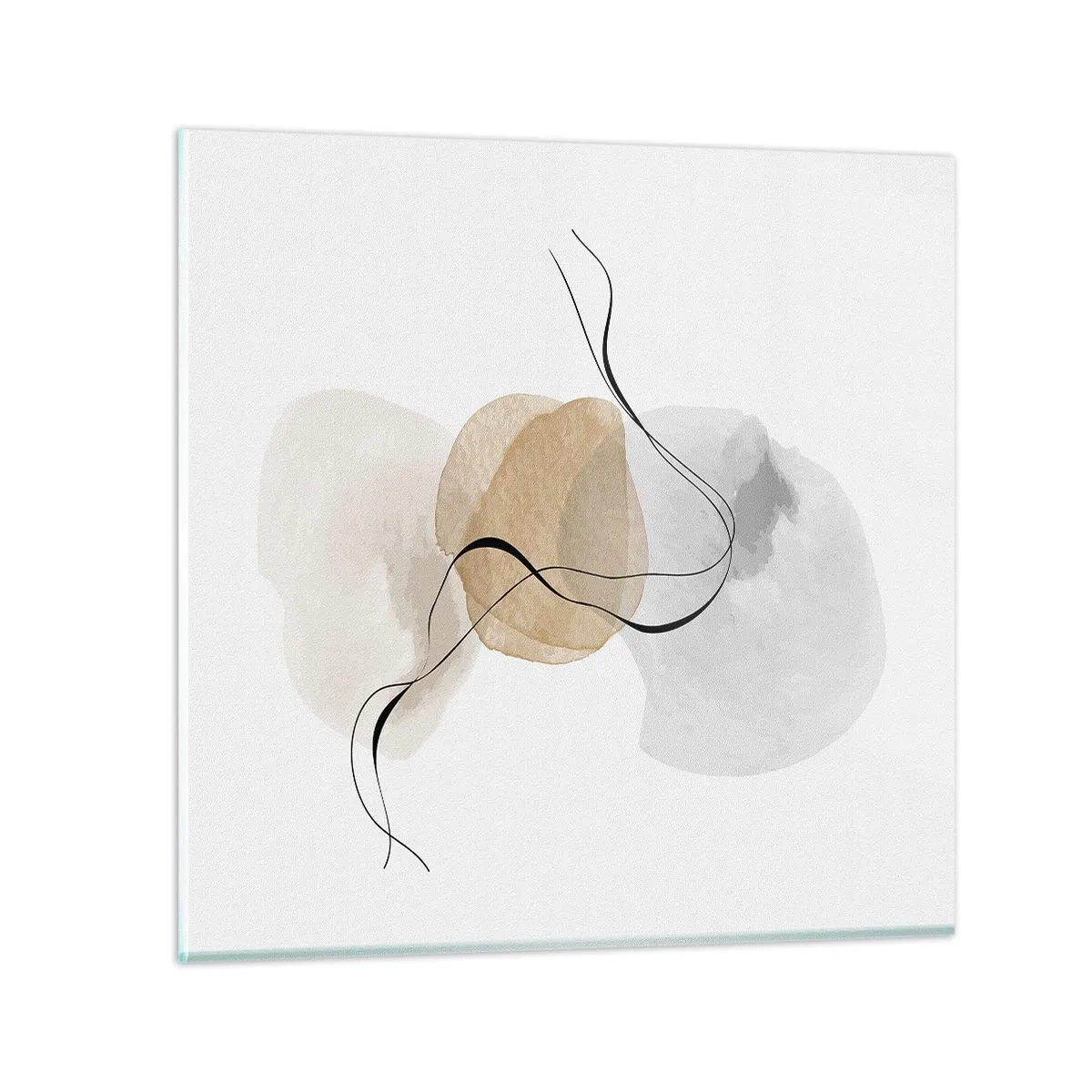 Impression sur verre - Image sur verre - Perles d'air - 60x60 cm