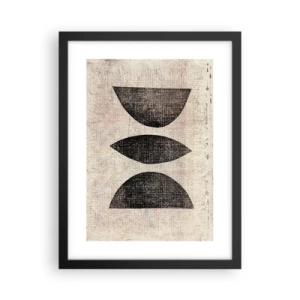 Affiche dans un cadre noir - Poster - Abstraction ethnique - 30x40 cm